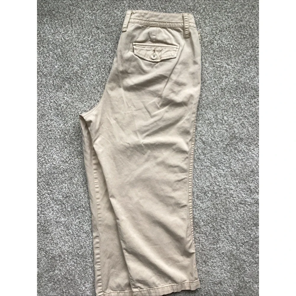 St John's Bay Women Capri Beige Pant Size 12 Petite